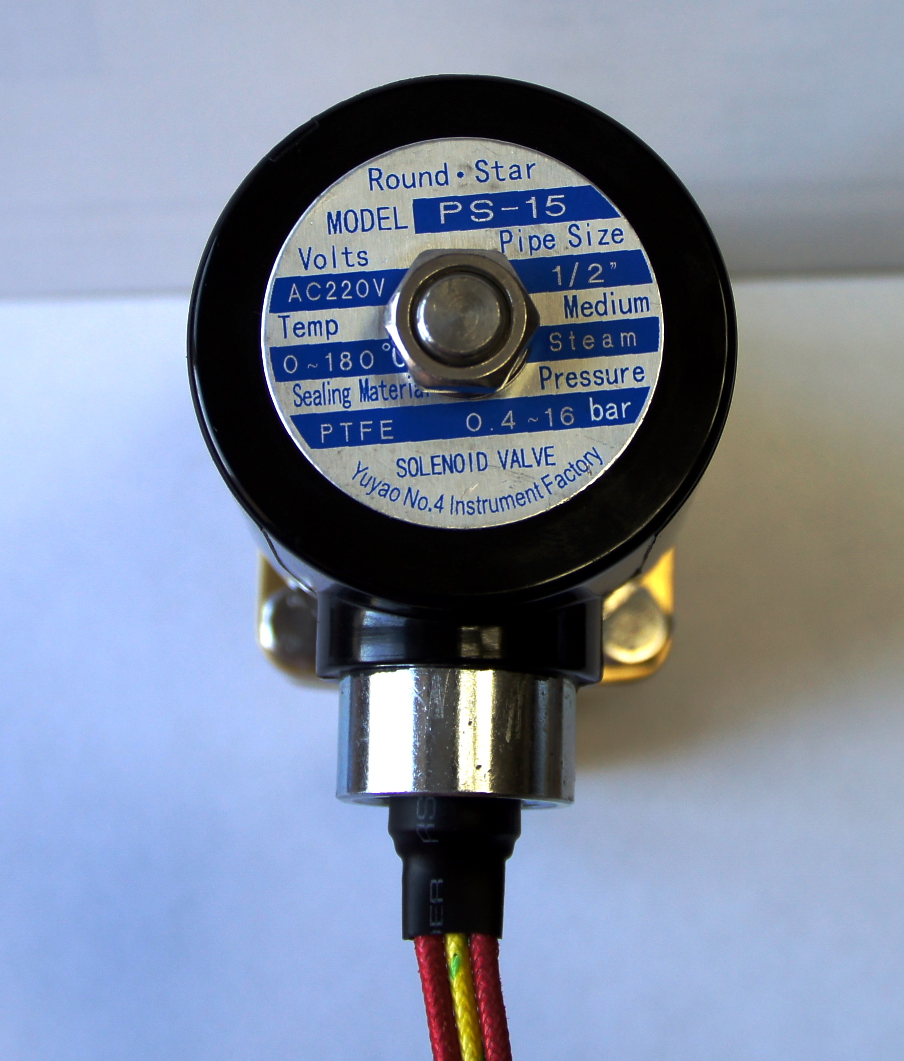 Клапан электромагнитный PS-15 высокотемпературный (нормально закрытый)